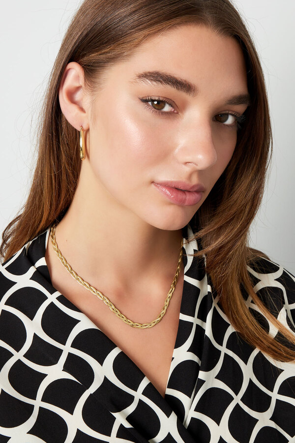 Necklace braided - gold